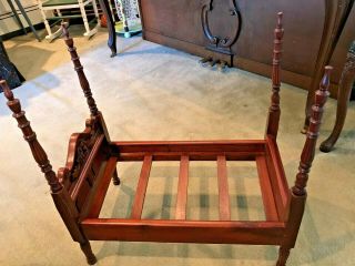Vintage Wood 4 Poster Doll Bed Great For American Girl Dolls