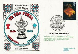 20 May 1989 Fa Cup Final Liverpool 3 V Everton 2 Football Commemorative Cover