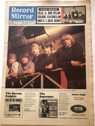 Record Mirror May1st 1965 The Yardbirdsthe Animals,  Dylan,  Them,  Rolling Stones Ex