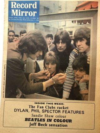 Record Mirror June11th 1966 The Beatles,  Rolling Stones,  Bob Dylan,  Walker Bros Ex