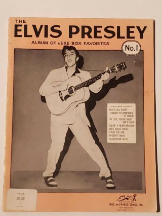 1956 The Elvis Presley Album Of Juke Box Favorites W/songs & Photos