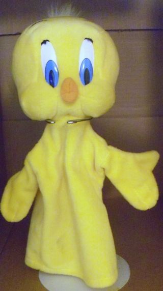 12 " Tweety Bird Puppet Looney Tunes Applause 1994 Plush Stuffed Animal