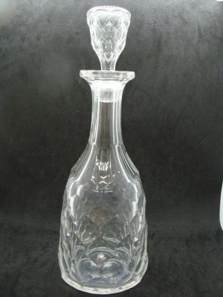 Eapg Flint Honeycomb Decanter With Stopper