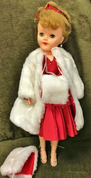 Vtg Effanbee 1957 Lawrence Welk Champagne Lady Fashion Doll Revlon Friend 20 "