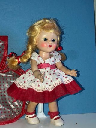 Vintage Vogue Ginny Doll in her 1954 Medford Tagged Rain or Shine Dress 3