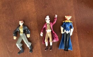 2002 Disney Treasure Planet Figures: Captain Amelia - Jim Hawkins - Dr.  Doppler - Mcd