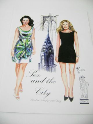 Paper Doll Convention 2008 Sex And The City By Sandra Vanderpool Rare Book