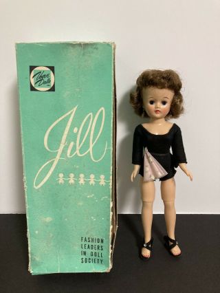 Vintage 1957 Vogue Jill Brunette Angel Cut Hair In Leotard W Box