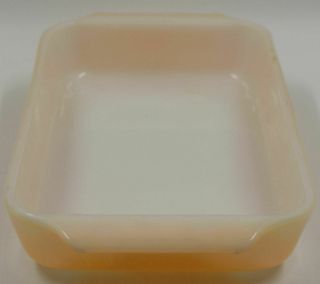 Vintage Anchor Hocking Fire King 432 Ovenware Peach Lustre Rect.  Dish 1 1/2 Qt. 3
