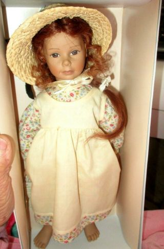 2001 Heidi Ott Little Ones Swiss Design 12 " Red Hair Vinyl Doll Prairie Outfit