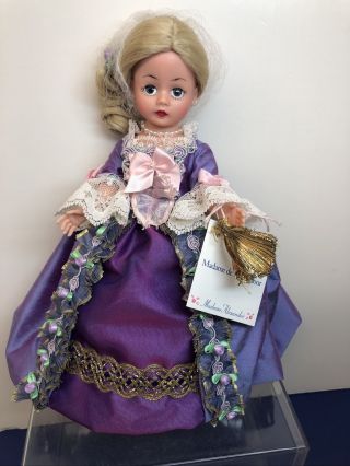 9” Madame Alexander Doll “cissette Madame De Pompadour” Elegant Purple Gown 5