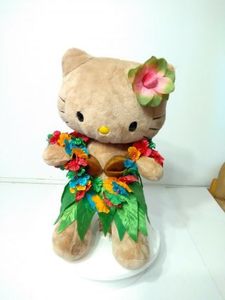 Build A Bear Sunkissed Tan Hello Kitty Hawaiian Plush With Hula Outfit