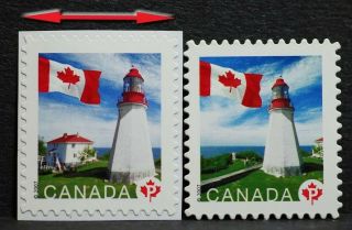 Error = Flipped,  Corrected =lighthouse Canada 2007 - 08 2253,  Die Cut 2253b [ec81]
