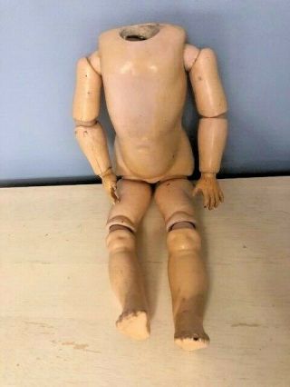 Antique German Composition Jointed Doll Body Only Bahr & Proschild 394 8