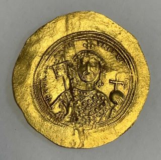 Byzantine Empire Constantine X Ad 1042 - 55 Av Histamenon Nomisma Flattened Unc