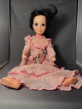 1971 Ideal Tressy Doll Crissy Family,  Sears Exclusive,  Black Hair,  Blue Eyes