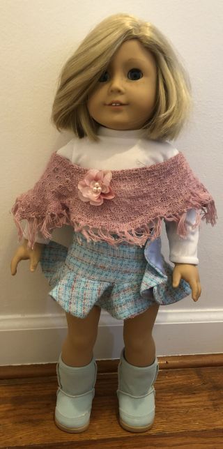 American Girl Pleasant Company Kit Kittridge 18” Doll W/ Sightseeing Outfit Ct