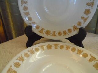 Set Of 2 Corelle Corning Livingware Butterfly Gold Saucers Usa