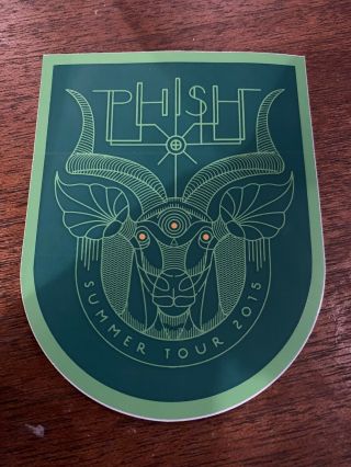 Phish Summer Tour 2015 Sticker Official Drygoods Trey Vinyl Poster Not Pollock