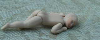 Artisan Handcrafted 1:12 Scale Sleeping Baby On Its Tummy Dollhouse Doll