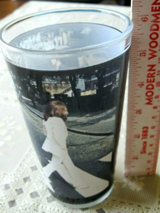 Beatles Abbey Road Pint Beer Glass Rare Design Full Color
