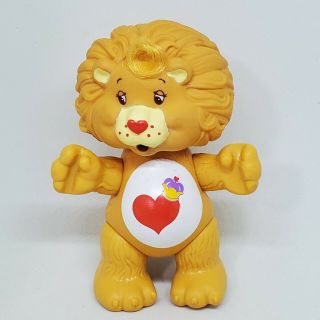 Vintage Care Bears Cousin Poseable Figure Brave Heart Lion & Shield Accessory 2