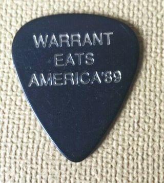 (1989) Warrant Dirty Rotten Tour Erik Turner Custom Stage Guitar Pick