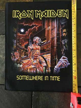 Iron Maiden Somewhere In Time Official Back Patch