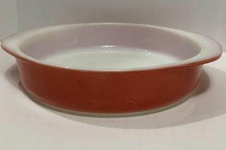 Vtg Pyrex Glass Flamingo 8” Pink Round Cake Pan / Casserole Dish 221
