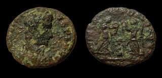 Constantius Ii - Ae Roman Coin,  Lugdunum,  Victoriae Avg,  Victories And Wreath