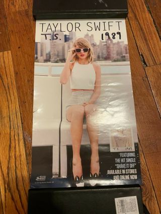 Taylor Swift 1989 Album Advertisement Poster 8.  5 " X 15 "