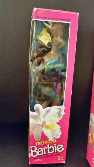 Tropical Barbie African American 1985 Black Mattel 1022 Longest Hair Ever Vtg