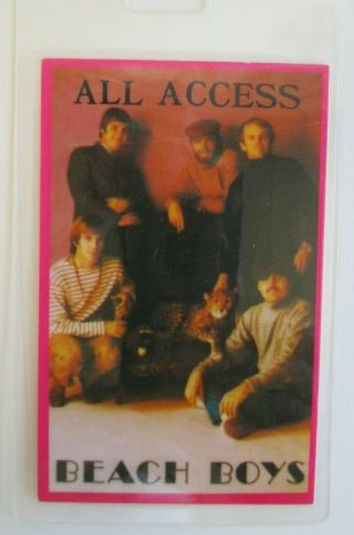 The Beach Boys Band Tour All Access Security Backstage Pass Laminated &