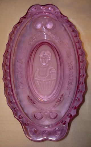 Vintage Imperial Amethyst Purple Loves Request Is Pickles Oval Relist Olive Dish