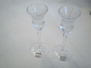 2 Mikasa Crystal Germany Icicles Candlesticks/candle Holders - Pair