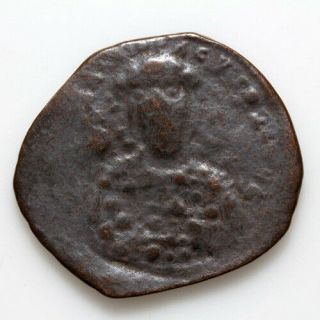 Unknown Byzantine Coin Ae Anonymous Follis Circa 1000 Ad - 28mm - 7.  34gr