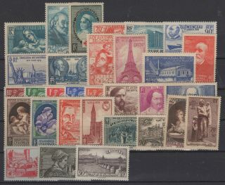At140656/ France / 1939 Complete Year / Y&t 419 / 450 Mnh – Cv 410 $