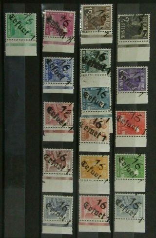 1945 Bezirk Set Vf Mnh Deutsche Post Germany Deutschland W111.  20 0.  99$