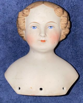 Antique Parian Head Doll 19th Century 4.  5 " Tall Estate Find