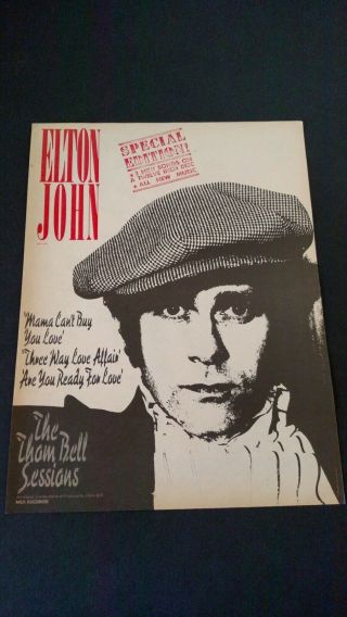 Elton John " Special Edition " (1979) Rare Print Promo Poster Ad