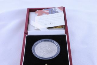 Great Britain 2004 Platinum 3 Oz 5 Pounds Entente Cordiale Coin W/box &