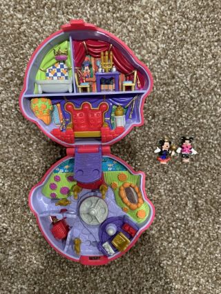 Vintage 1995 Polly Pocket Disney Mickey And Minnie Mouse Play Case Complete Set