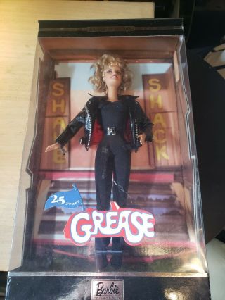 Grease 25th Anniversary Barbie As Sandy Black Leather