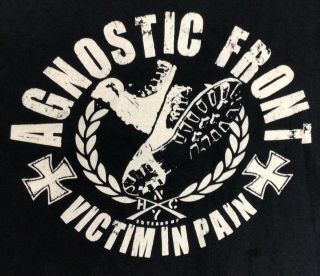 Agnostic Front “victim In Pain” T - Shirt Nyhc Madball Antidote Cro - Mags Psychos
