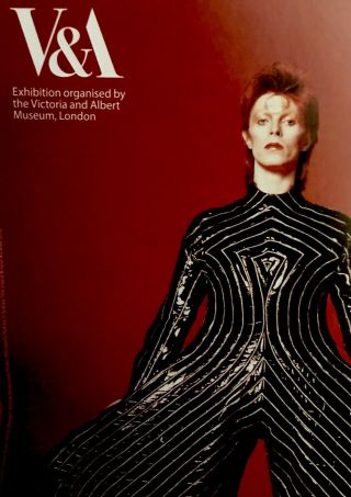 David Bowie Is.  2017 V&a Exhibition Flyer Barcelona.  Kansai Yamamoto.  Rare