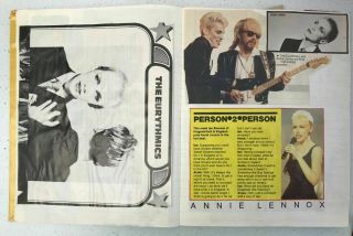 Eurythmics 70 - Pg Scrapbook Vintage Clippings Posters Articles Pics Annie Lennox