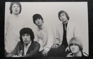 The Rolling Stones Post Card Photo 1964 By Paul Berriff Black & White