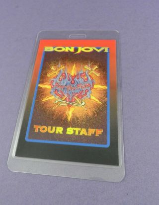 Bon Jovi Backstage Tour Staff Pass - Keep The Faith Tour 1993 -