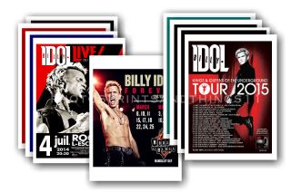 Billy Idol - 10 Promotional Posters - Collectable Postcard Set 1