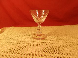 Vintage Rock Sharpe Crystal Ridgeway Pattern Liquor Cocktail Glass 4 1/4 "